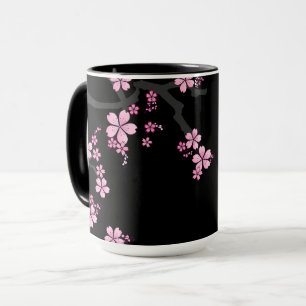 Black Pink Sakura japanese design: Mok