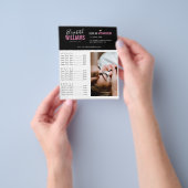 Black Pink Schoonheidssalon Flyer (Hand)