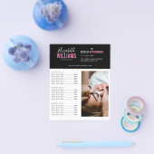 Black Pink Schoonheidssalon Flyer (Enkel)