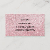 Black Pink Sculpt Doll Collector Visitekaartje (Achterkant)