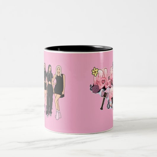Black Pink special Mug Tweekleurige Koffiemok (Center)