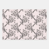 Black Pink Spider vlekt Cool Cute Spooky Halloween Inpakpapier Vel (Voorkant)