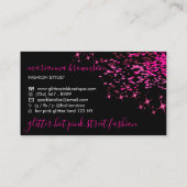 Black Pink Tailor Mode Stylist Quilting Sewing Visitekaartje (Achterkant)