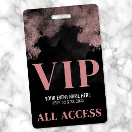 Black Pink VIP Evenement Badge