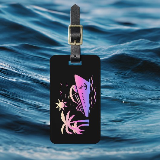 Black & Pinks Cruise Vakantie Bagagelabel