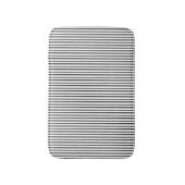 Black Pinstripe Bath Mat (Voorkant Verticaal)