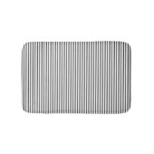 Black Pinstripe Bath Mat (Voorkant)