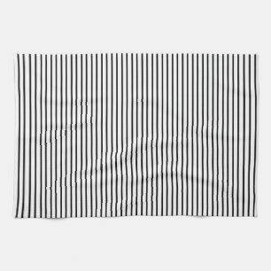 Black Pinstripe Kitchen Towel Theedoek