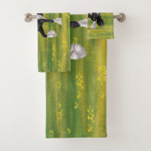 Black Pinto Piebald Gypsy Vanner Draft Horse Bad Handdoek (Insitu)