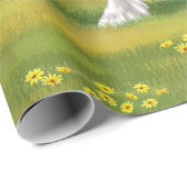 Black Pinto Piebald Gypsy Vanner Draft Horse Cadeaupapier (Rol Hoek)