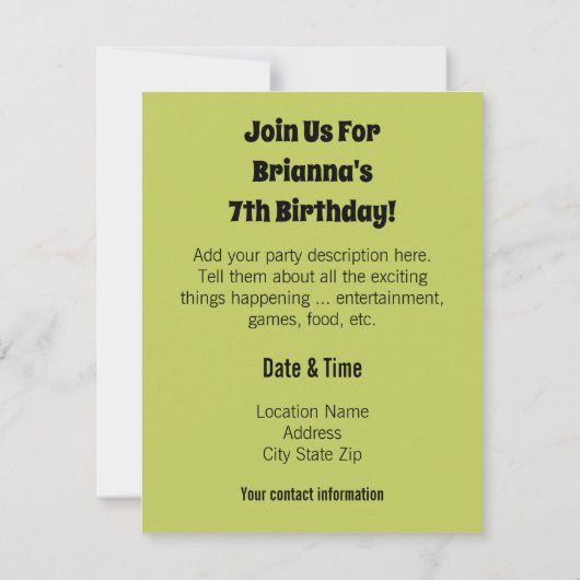 Black Pinto Piebald Gypsy Vanner Draft Horse Kaart (Achterkant)