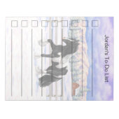 Black Pinto Piebald Gypsy Vanner Draft Horse Notitieblok (Voorkant)
