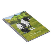 Black Pinto Piebald Gypsy Vanner Draft Horse Notitieboek (Rechterzijde)