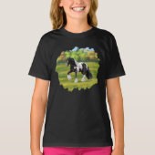 Black Pinto Piebald Gypsy Vanner Draft Horse T-shirt (Voorkant)