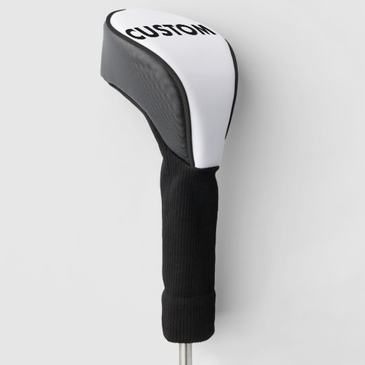 BLACK Piping Custom Golf Driver Headcover Blank (Schuin)
