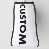 BLACK Piping Custom Golf Putter Headcover Blank (Draai 90)