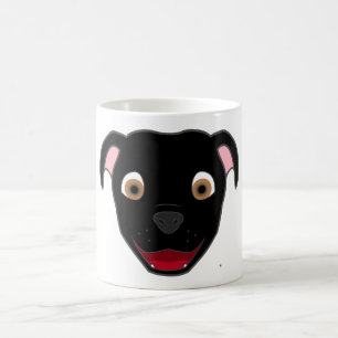 Black Pitbull Face Koffiemok