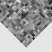 Black Pixel Mosaic Tissuepapier (Detail)
