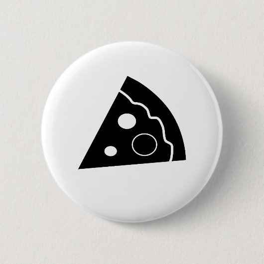 Black Pizza Ronde Button 5,7 Cm (Voorkant)