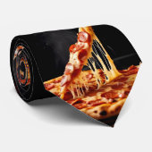 Black Pizza Stropdas (Opgerold)