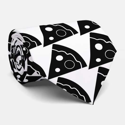 Black Pizza Stropdas (Opgerold)