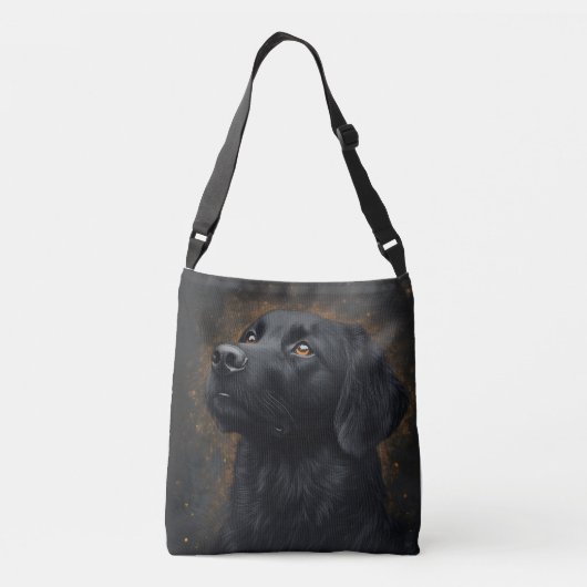 Black Placoted Retriever Crossbody Bag Crossbody Tas (Achterkant)