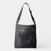 Black Placoted Retriever Crossbody Bag Crossbody Tas (Voorkant)