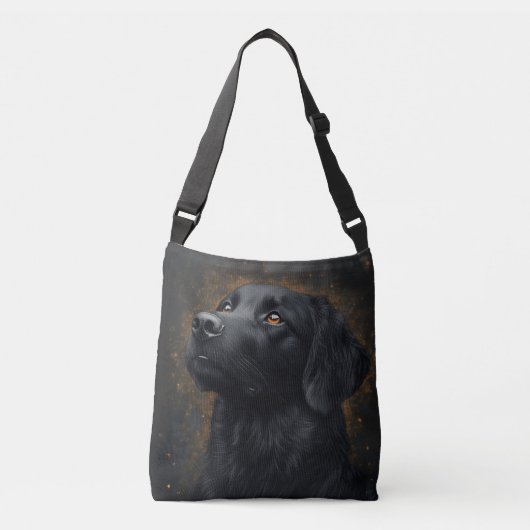 Black Placoted Retriever Crossbody Bag Crossbody Tas (Voorkant)