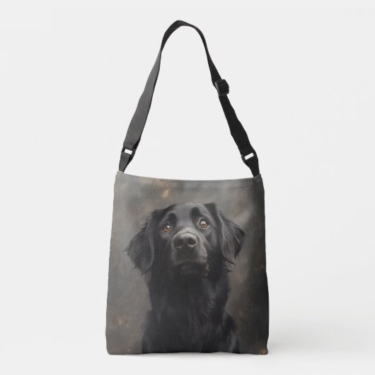 Black Placoted Retriever Crossbody Bag Crossbody Tas (Achterkant)