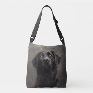 Black Placoted Retriever Crossbody Bag Crossbody Tas