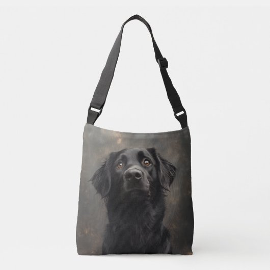 Black Placoted Retriever Crossbody Bag Crossbody Tas (Voorkant)