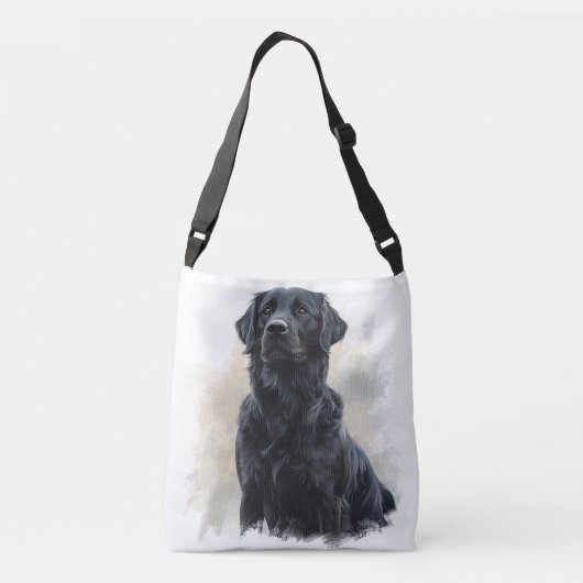 Black Placoted Retriever Crossbody Bag Crossbody Tas (Achterkant)
