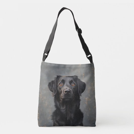 Black Placoted Retriever Crossbody Bag Crossbody Tas (Achterkant)