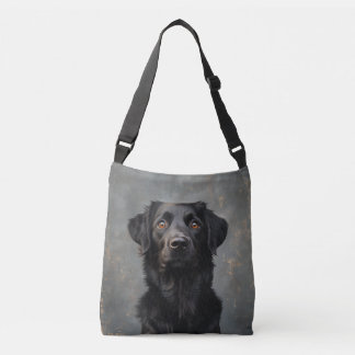 Black Placoted Retriever Crossbody Bag Crossbody Tas