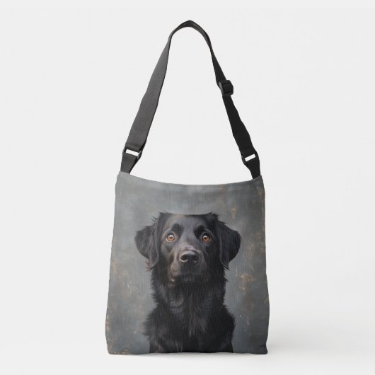 Black Placoted Retriever Crossbody Bag Crossbody Tas (Voorkant)