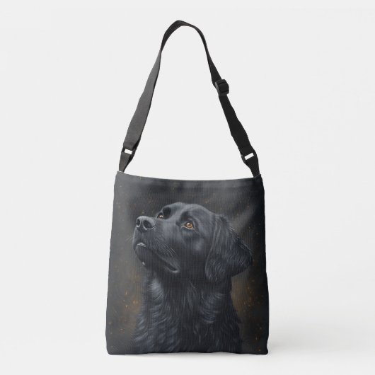 Black Placoted Retriever Crossbody Bag Crossbody Tas (Achterkant)