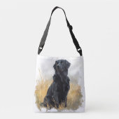 Black Placoted Retriever Crossbody Bag Crossbody Tas (Achterkant)