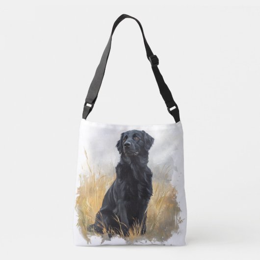 Black Placoted Retriever Crossbody Bag Crossbody Tas (Achterkant)