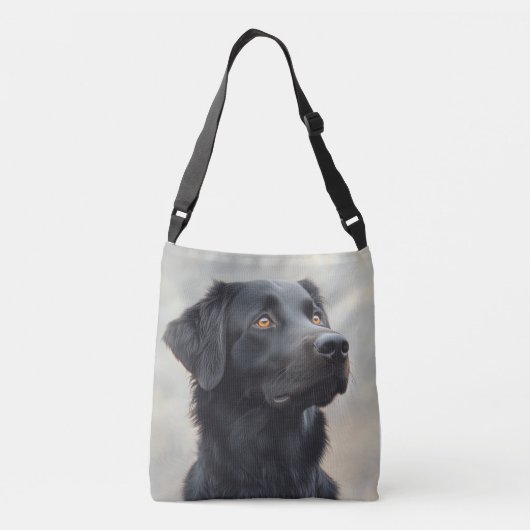 Black Placoted Retriever Crossbody Bag Crossbody Tas (Achterkant)