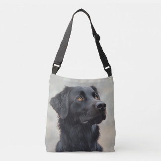 Black Placoted Retriever Crossbody Bag Crossbody Tas