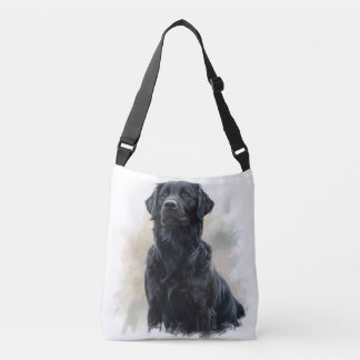 Black Placoted Retriever Crossbody Bag Tas