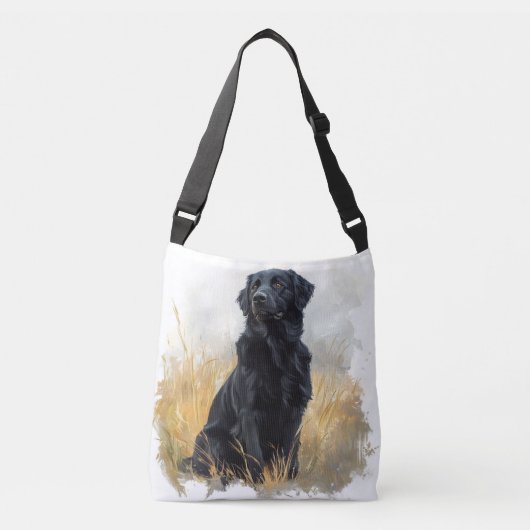 Black Placoted Retriever Crossbody Bag Tas (Voorkant)