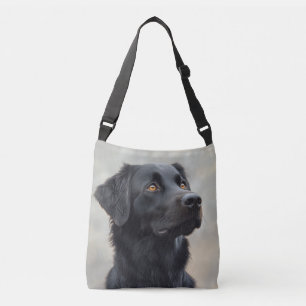 Black Placoted Retriever Crossbody Bag Tas