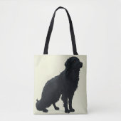 Black Placoted Retriever Tote Bag (Voorkant)