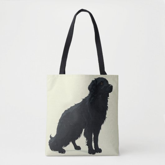 Black Placoted Retriever Tote Bag (Voorkant)