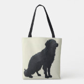 Black Placoted Retriever Tote Bag (Achterkant)