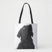 Black Placoted Retriever Tote Bag (Voorkant)