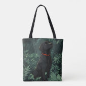 Black Placoted Retriever Tote Bag (Achterkant)