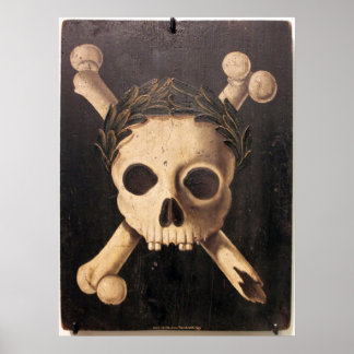 Black Plague Art - Skull and Crossbones Poster