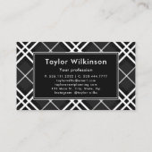 Black Plaid Visitekaartje (Achterkant)